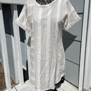 Cute t-shirt linen dress